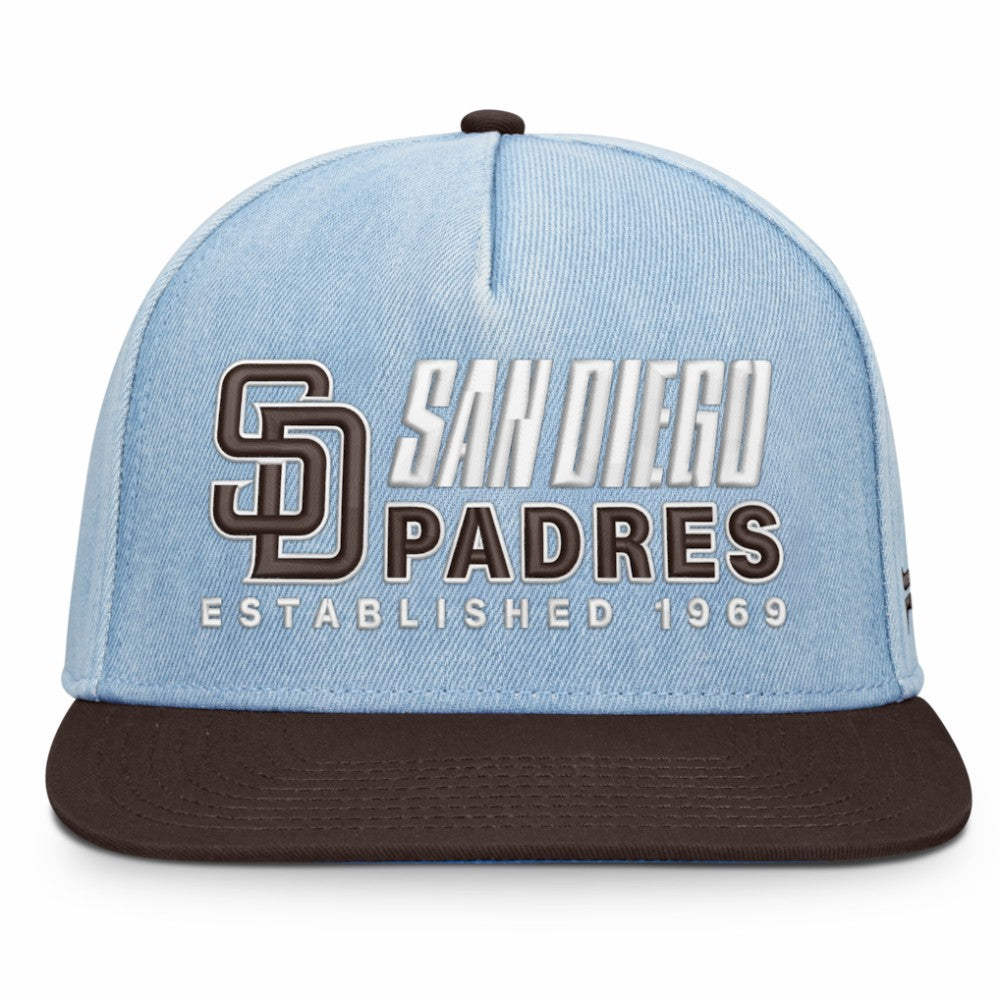 Denim San Diego Padres Fanatics Twinbill Snapback Hat