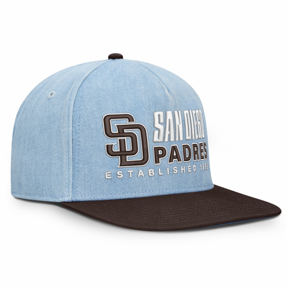 Denim San Diego Padres Fanatics Twinbill Snapback Hat