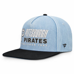 Denim Pittsburgh Pirates Fanatics Twinbill Snapback Hat