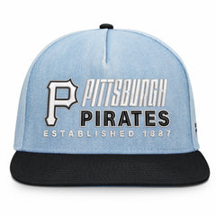 Denim Pittsburgh Pirates Fanatics Twinbill Snapback Hat