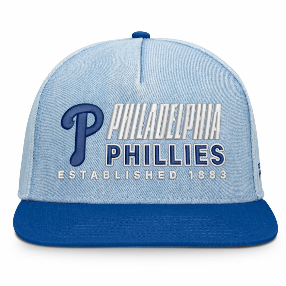 Denim Philadelphia Phillies Fanatics Twinbill Snapback Hat