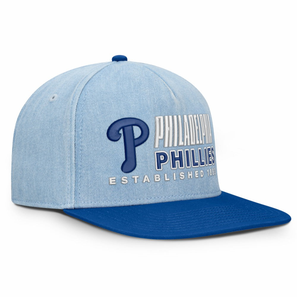 Denim Philadelphia Phillies Fanatics Twinbill Snapback Hat