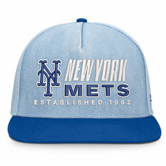 Denim New York Mets Fanatics Twinbill Snapback Hat