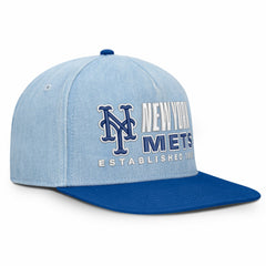 Denim New York Mets Fanatics Twinbill Snapback Hat