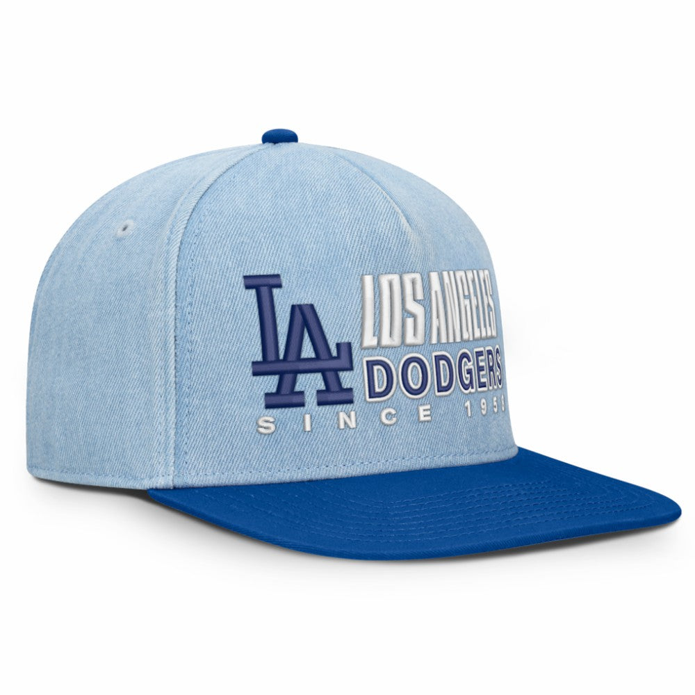 Denim Los Angeles Dodgers Fanatics Twinbill Snapback Hat