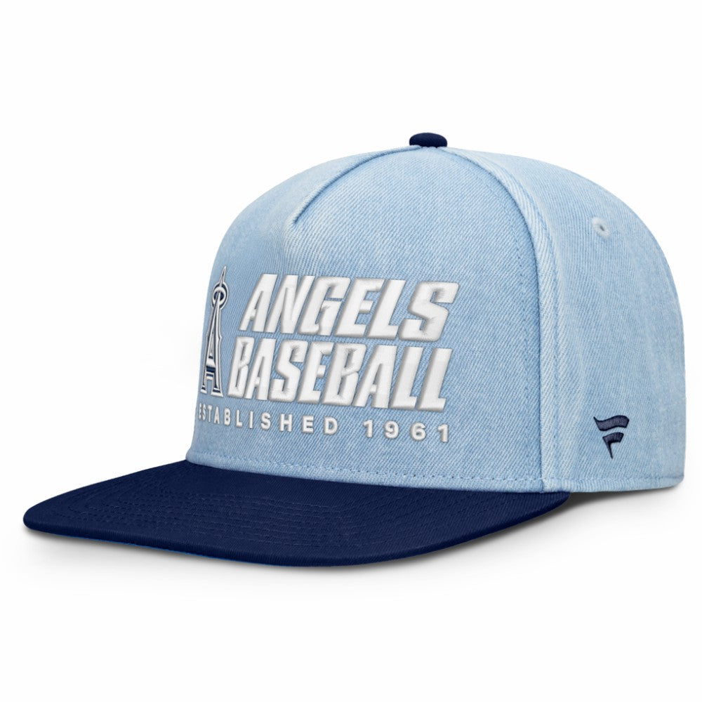 Denim Los Angeles Angels Fanatics Twinbill Snapback Hat
