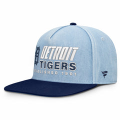 Denim Detroit Tigers Fanatics Twinbill Snapback Hat