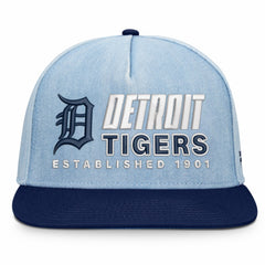 Denim Detroit Tigers Fanatics Twinbill Snapback Hat
