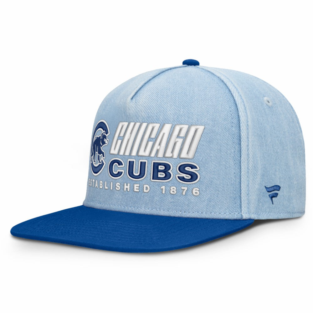 Denim Chicago Cubs Fanatics Twinbill Snapback Hat