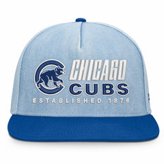 Denim Chicago Cubs Fanatics Twinbill Snapback Hat