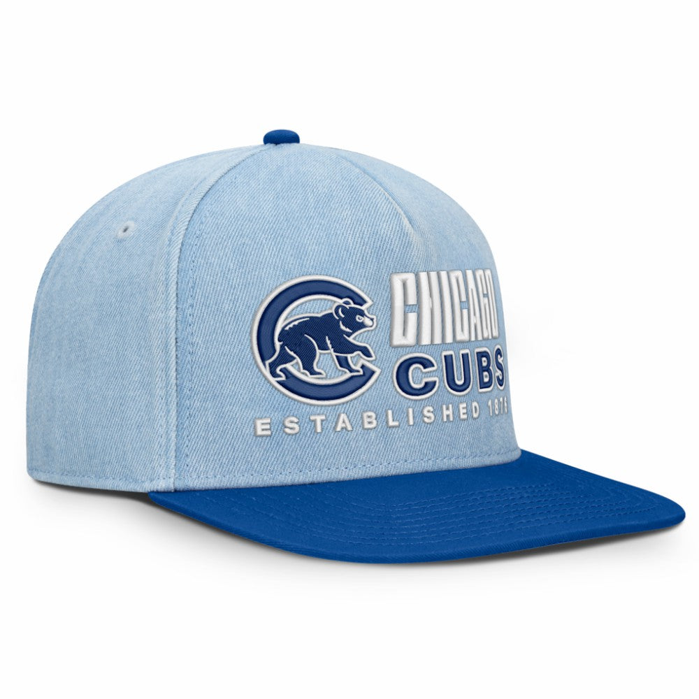 Denim Chicago Cubs Fanatics Twinbill Snapback Hat