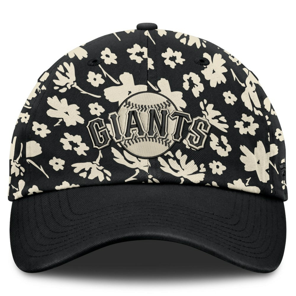 Black San Francisco Giants Fanatics Women's Blossom Adjustable Hat