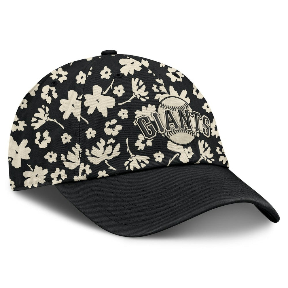 Black San Francisco Giants Fanatics Women's Blossom Adjustable Hat