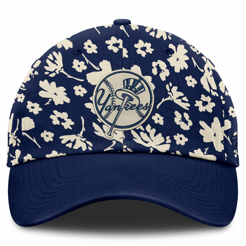 Navy New York Yankees Fanatics Women's Blossom Adjustable Hat