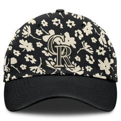 Black Colorado Rockies Fanatics Women's Blossom Adjustable Hat