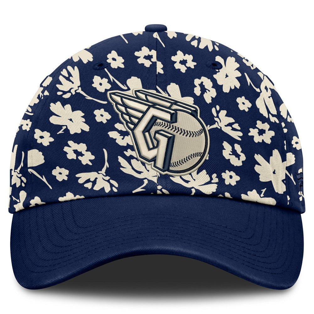 Navy Cleveland Guardians Fanatics Women's Blossom Adjustable Hat
