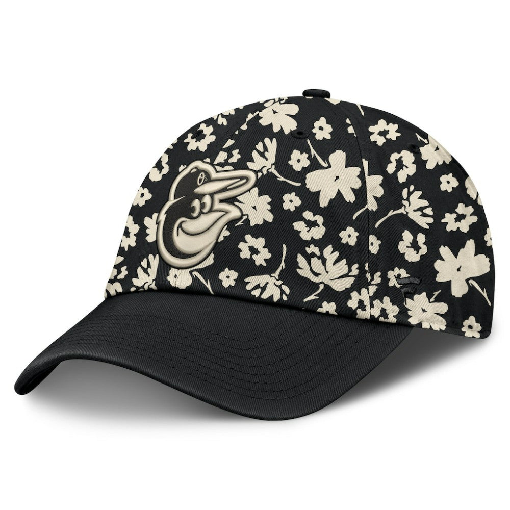 Black Baltimore Orioles Fanatics Women's Blossom Adjustable Hat