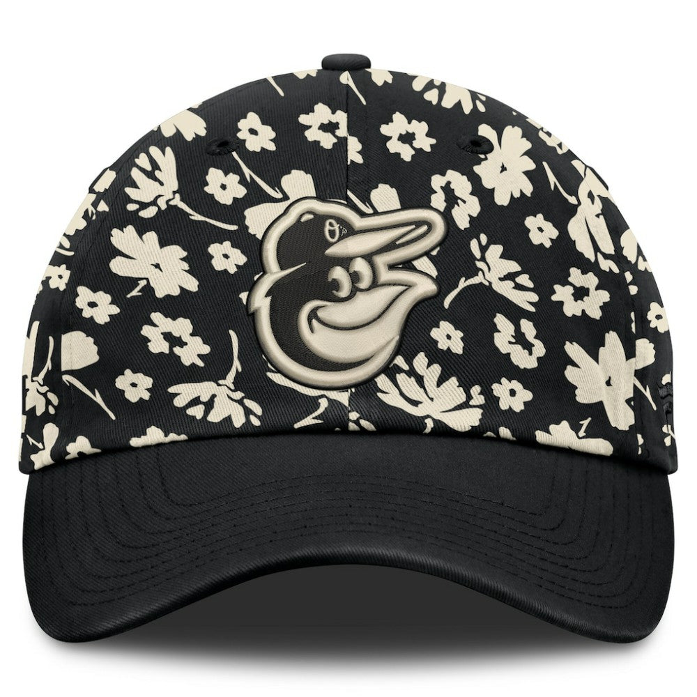 Black Baltimore Orioles Fanatics Women's Blossom Adjustable Hat
