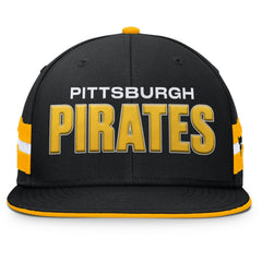 Black Pittsburgh Pirates Fanatics Pick Off Fitted Hat