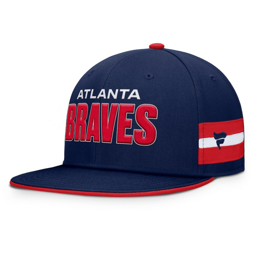Navy Atlanta Braves Fanatics Pick Off Fitted Hat