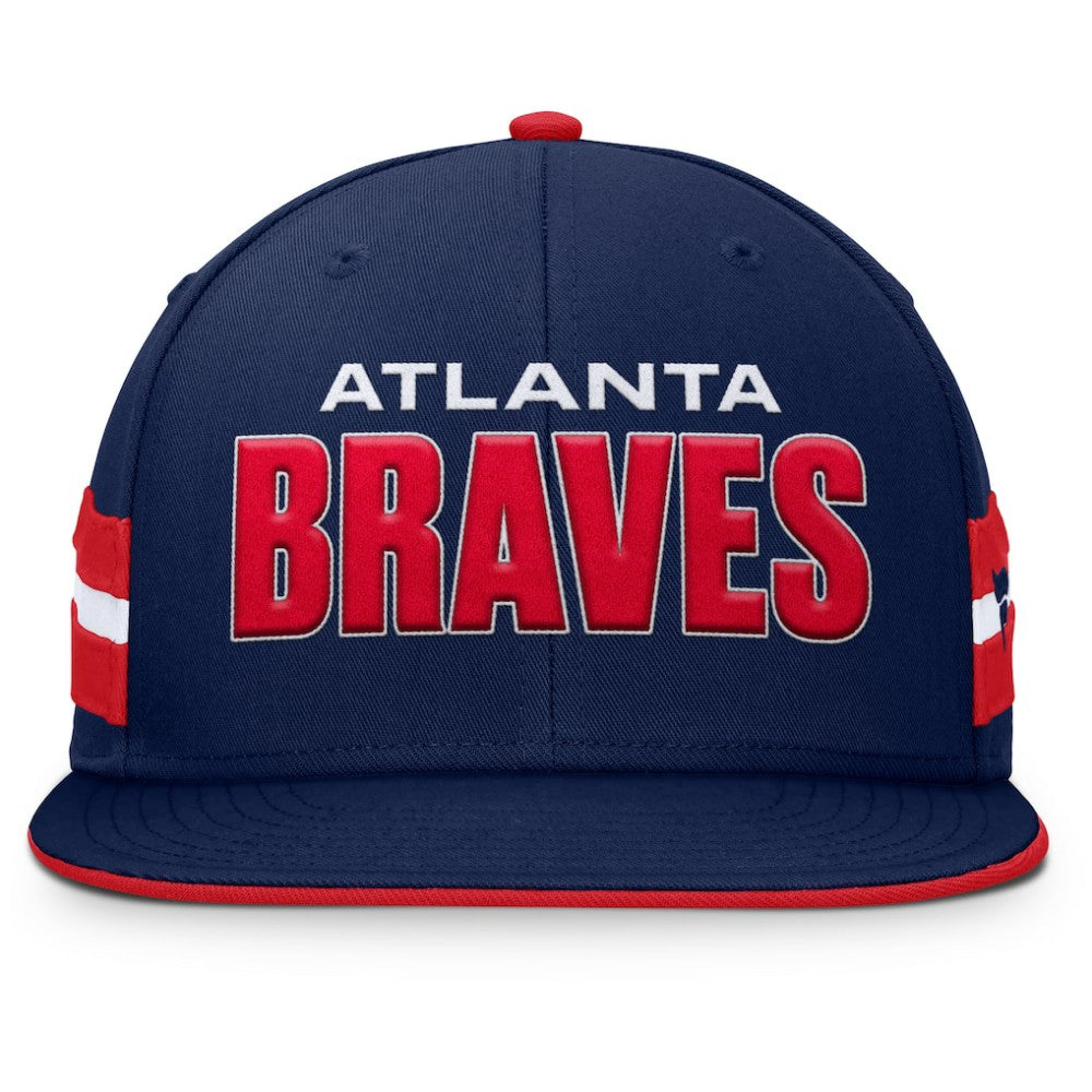 Navy Atlanta Braves Fanatics Pick Off Fitted Hat