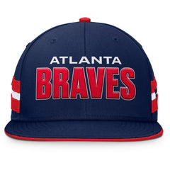 Navy Atlanta Braves Fanatics Pick Off Fitted Hat