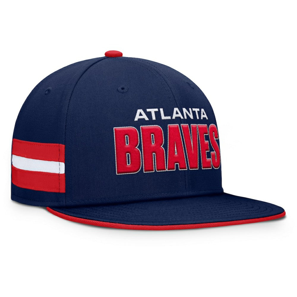 Navy Atlanta Braves Fanatics Pick Off Fitted Hat