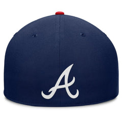 Navy Atlanta Braves Fanatics Pick Off Fitted Hat