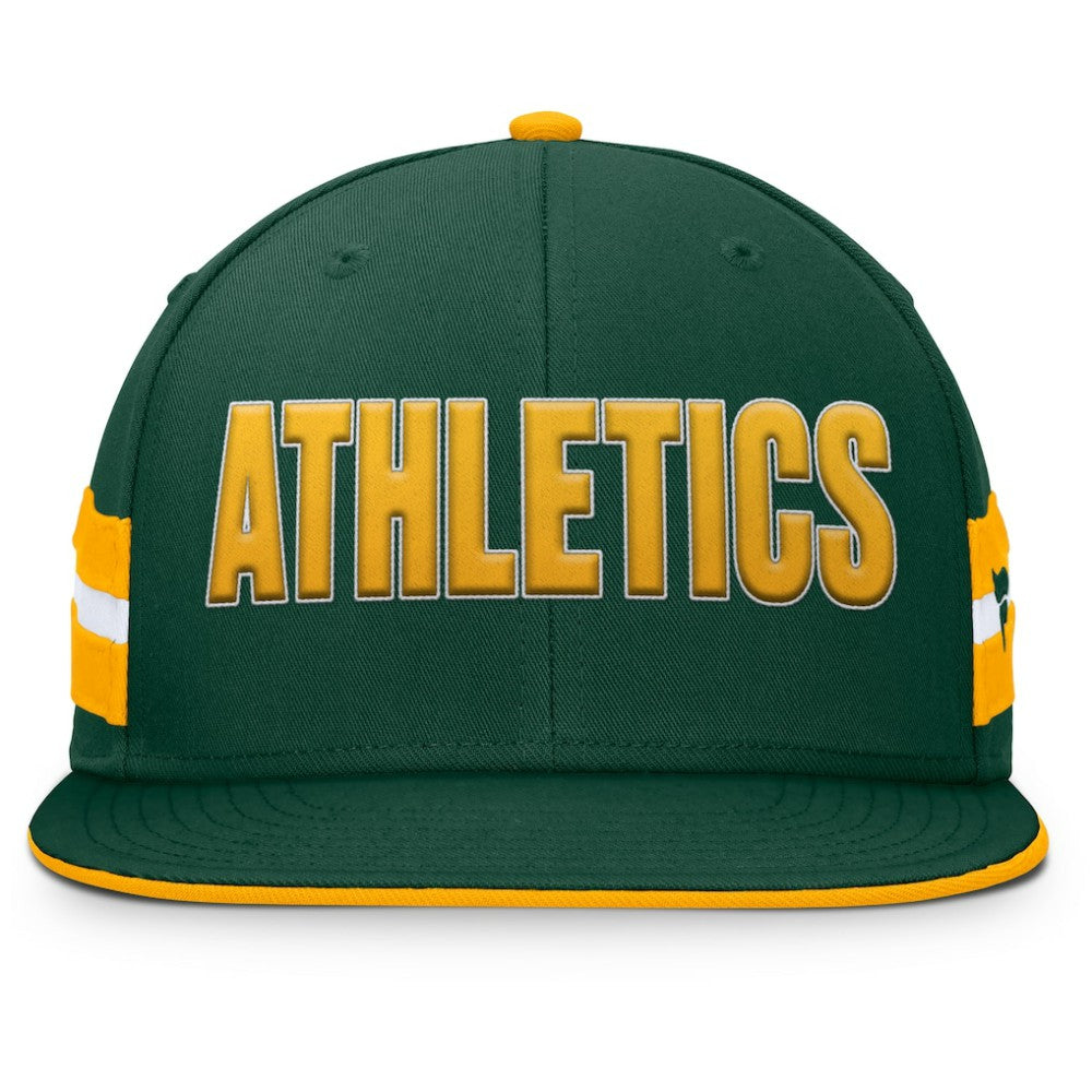 Green Athletics Fanatics Pick Off Fitted Hat