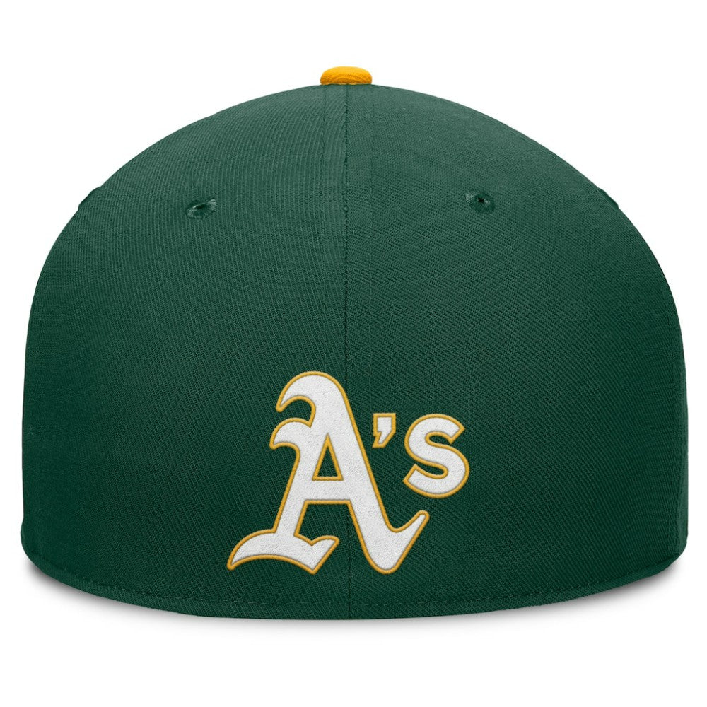 Green Athletics Fanatics Pick Off Fitted Hat