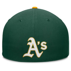 Green Athletics Fanatics Pick Off Fitted Hat