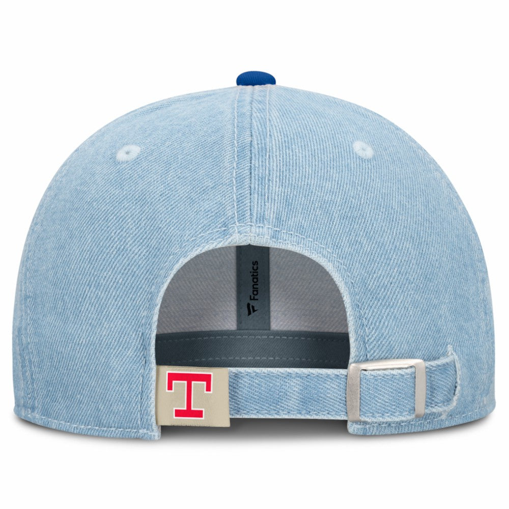 Denim Texas Rangers Fanatics Retire Adjustable Hat