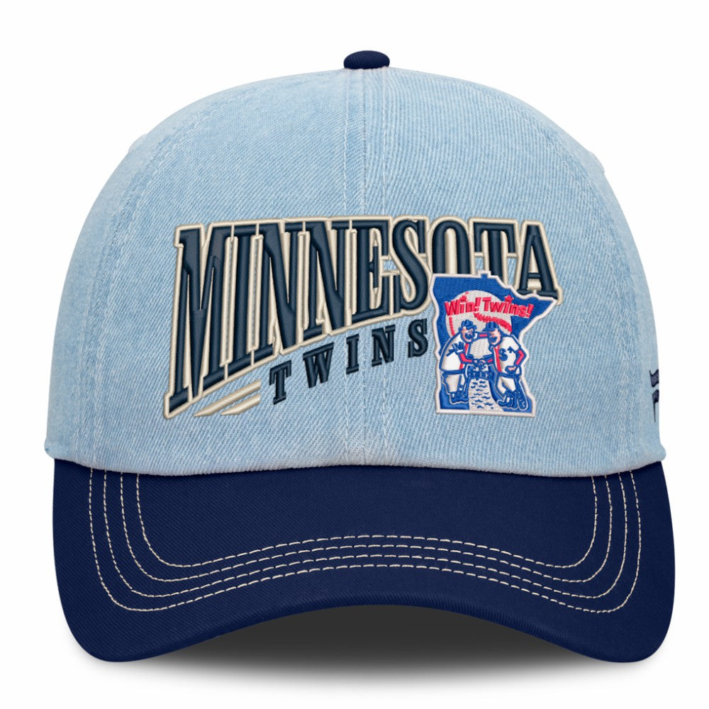 Denim Minnesota Twins Fanatics Retire Adjustable Hat