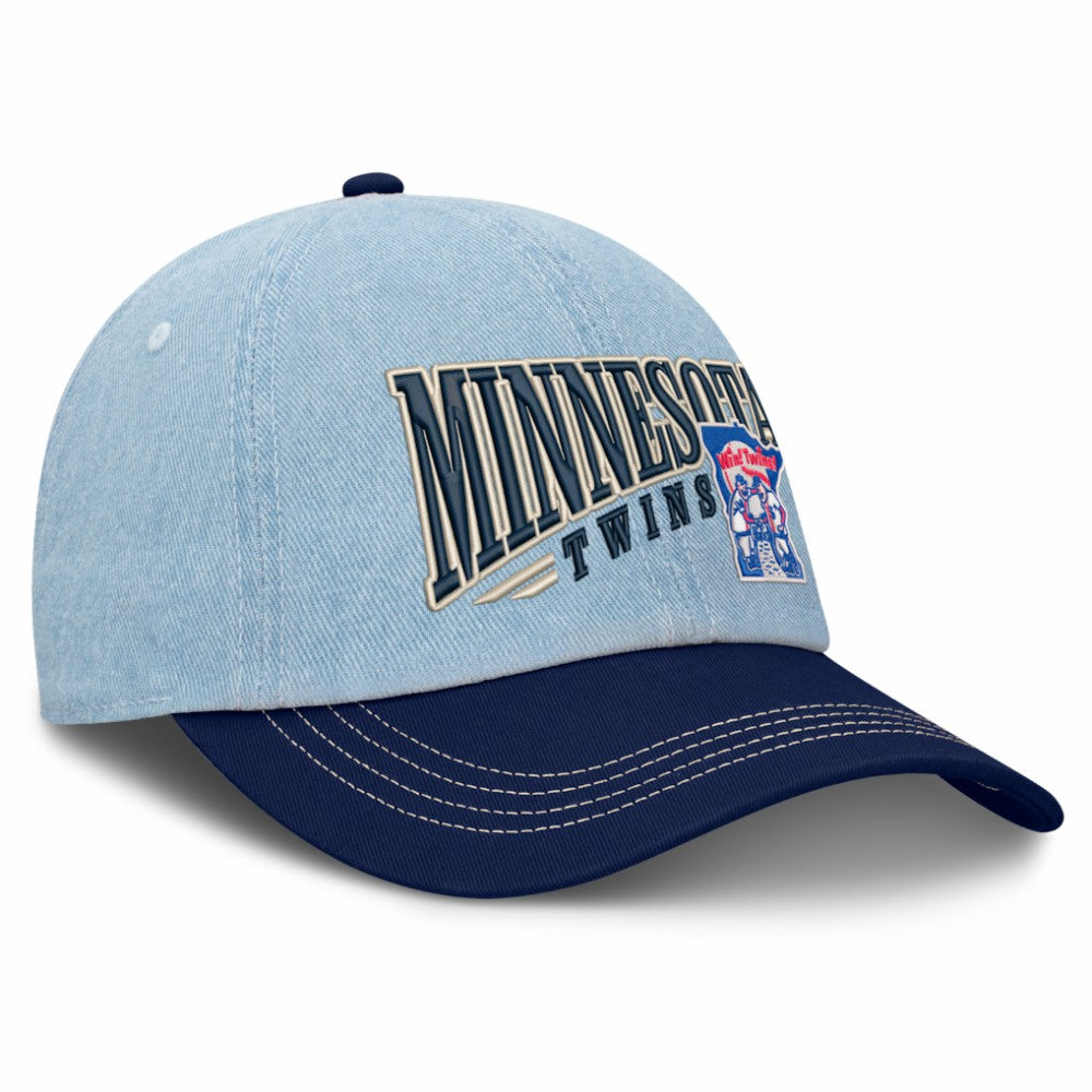 Denim Minnesota Twins Fanatics Retire Adjustable Hat