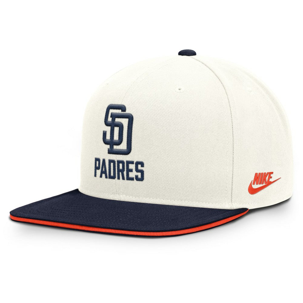 Cream/Navy San Diego Padres Nike Cooperstown Pro Dri-FIT Snapback Hat