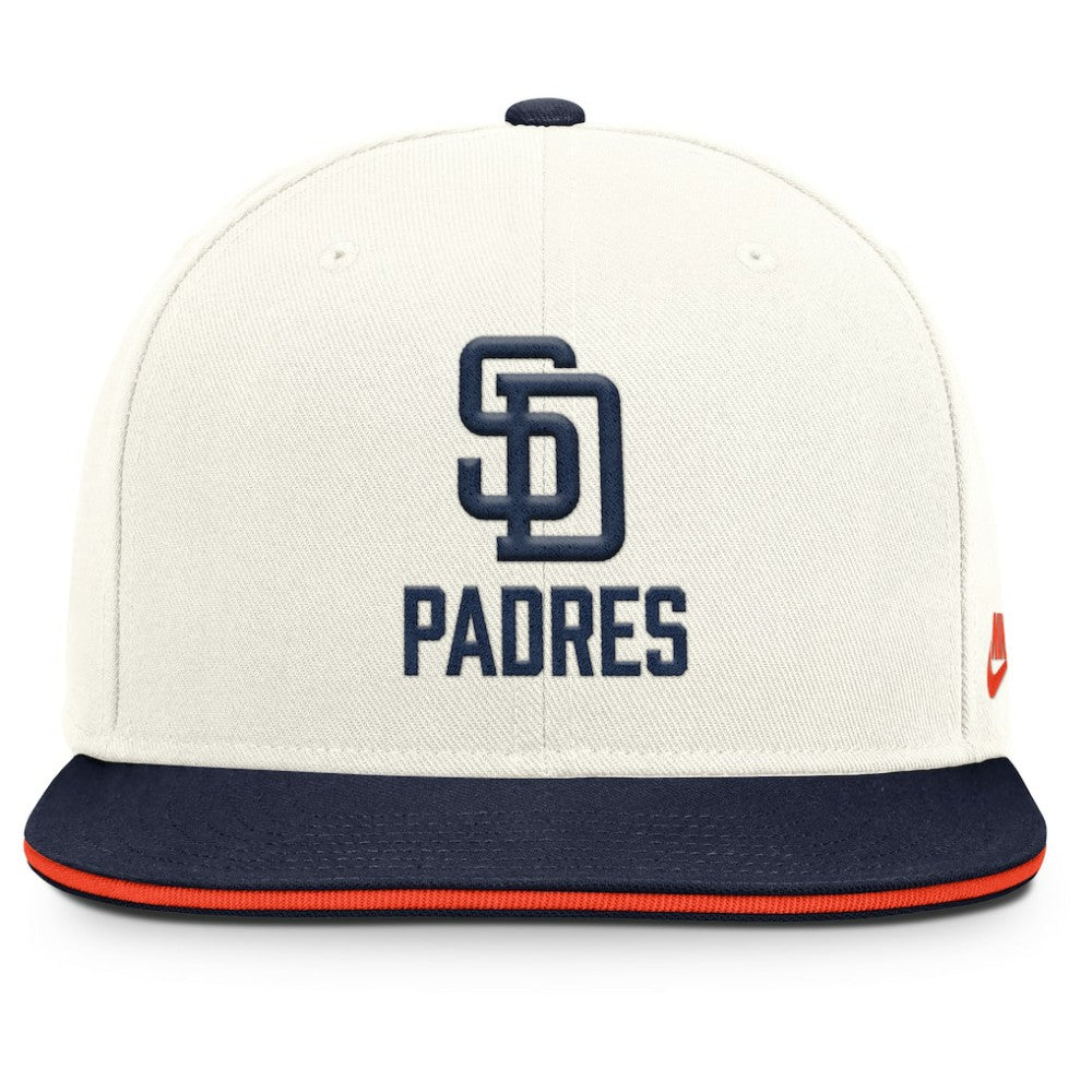 Cream/Navy San Diego Padres Nike Cooperstown Pro Dri-FIT Snapback Hat