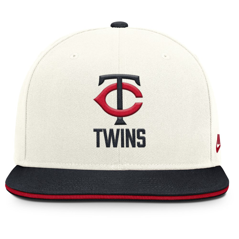 Cream/Navy Minnesota Twins Nike Cooperstown Pro Dri-FIT Snapback Hat