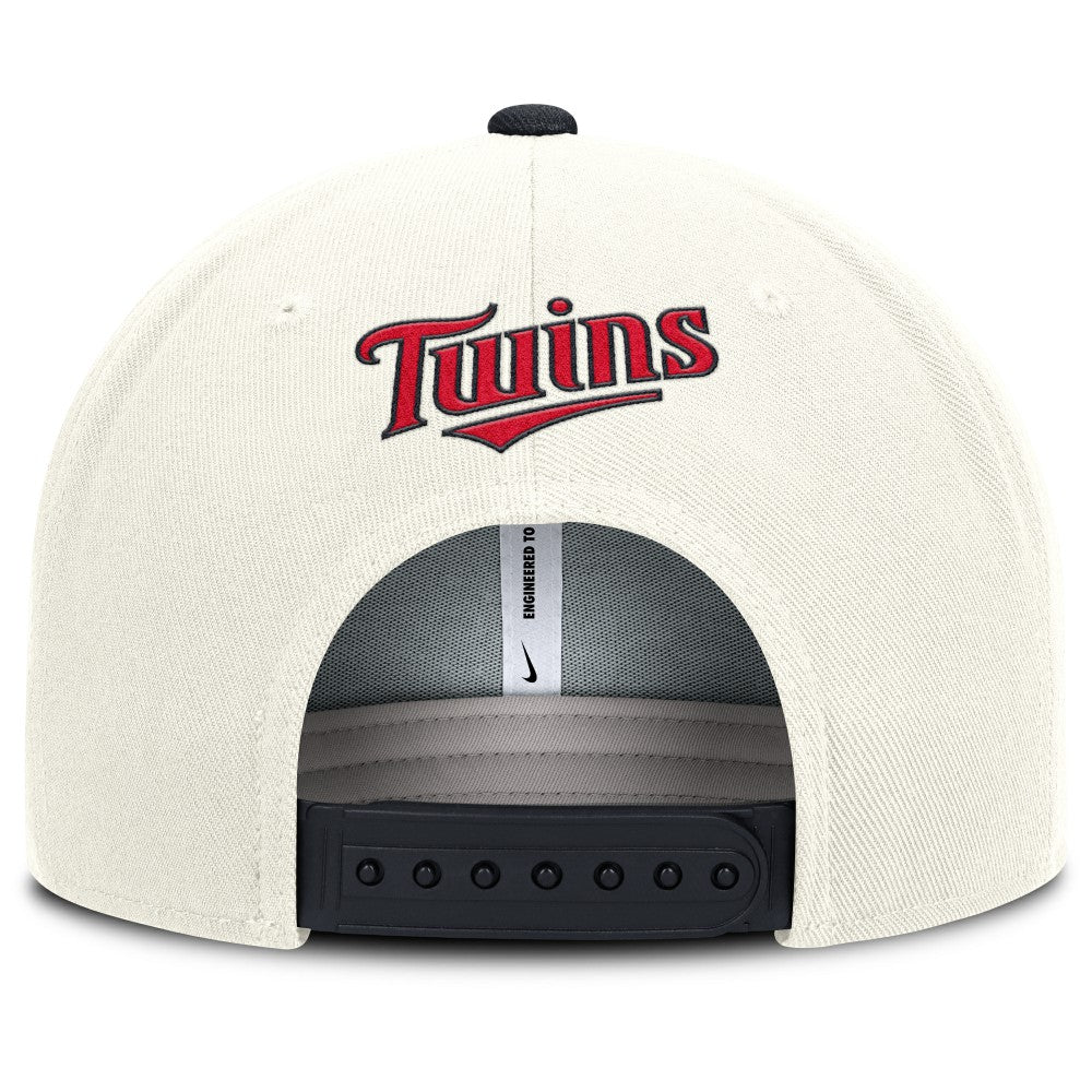 Cream/Navy Minnesota Twins Nike Cooperstown Pro Dri-FIT Snapback Hat