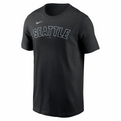 Black Seattle Mariners Nike Alternate Wordmark T-Shirt