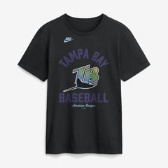 Black Tampa Bay Rays Nike Cooperstown Collection T-Shirt