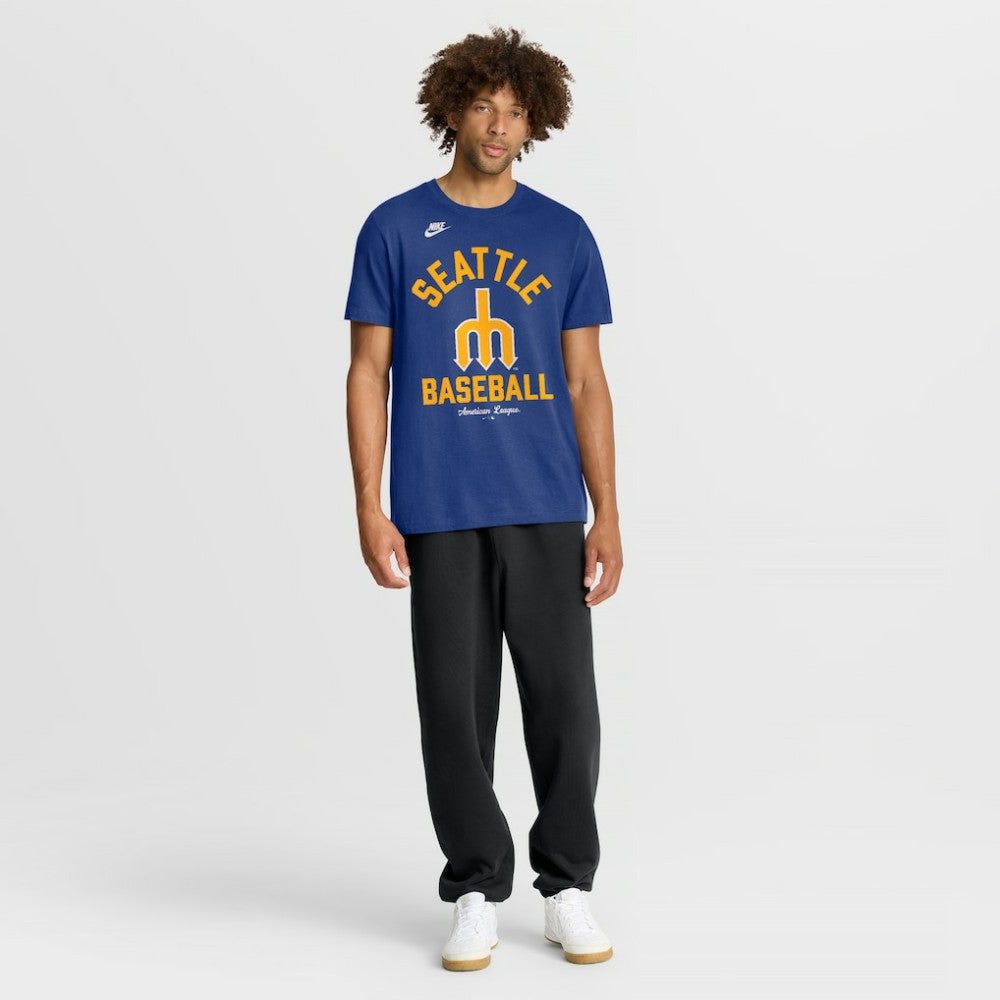 Royal Seattle Mariners Nike Cooperstown Collection T-Shirt