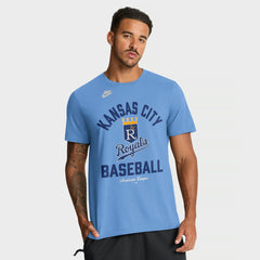 Light Blue Kansas City Royals Nike Cooperstown Collection T-Shirt