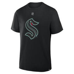 NHL Philipp Grubauer Seattle Kraken Fanatics Authentic Stack Name & Number T-Shirt