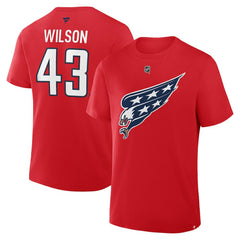 NHL Tom Wilson Washington Capitals Fanatics Authentic Stack Name & Number T-Shirt