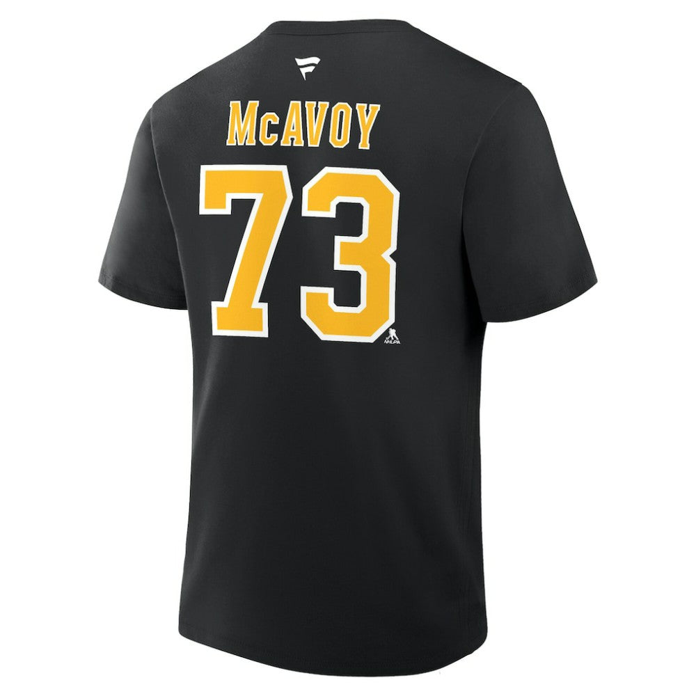 NHL Charlie McAvoy Boston Bruins Fanatics Authentic Stack Name & Number T-Shirt