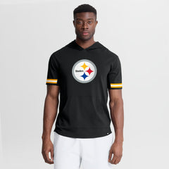 Optimal Play Short Sleeve Hooded T-Shirt - Pittsburgh Steelers T-shirts