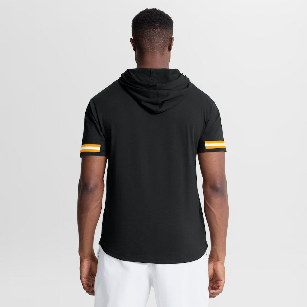 Optimal Play Short Sleeve Hooded T-Shirt - Pittsburgh Steelers T-shirts