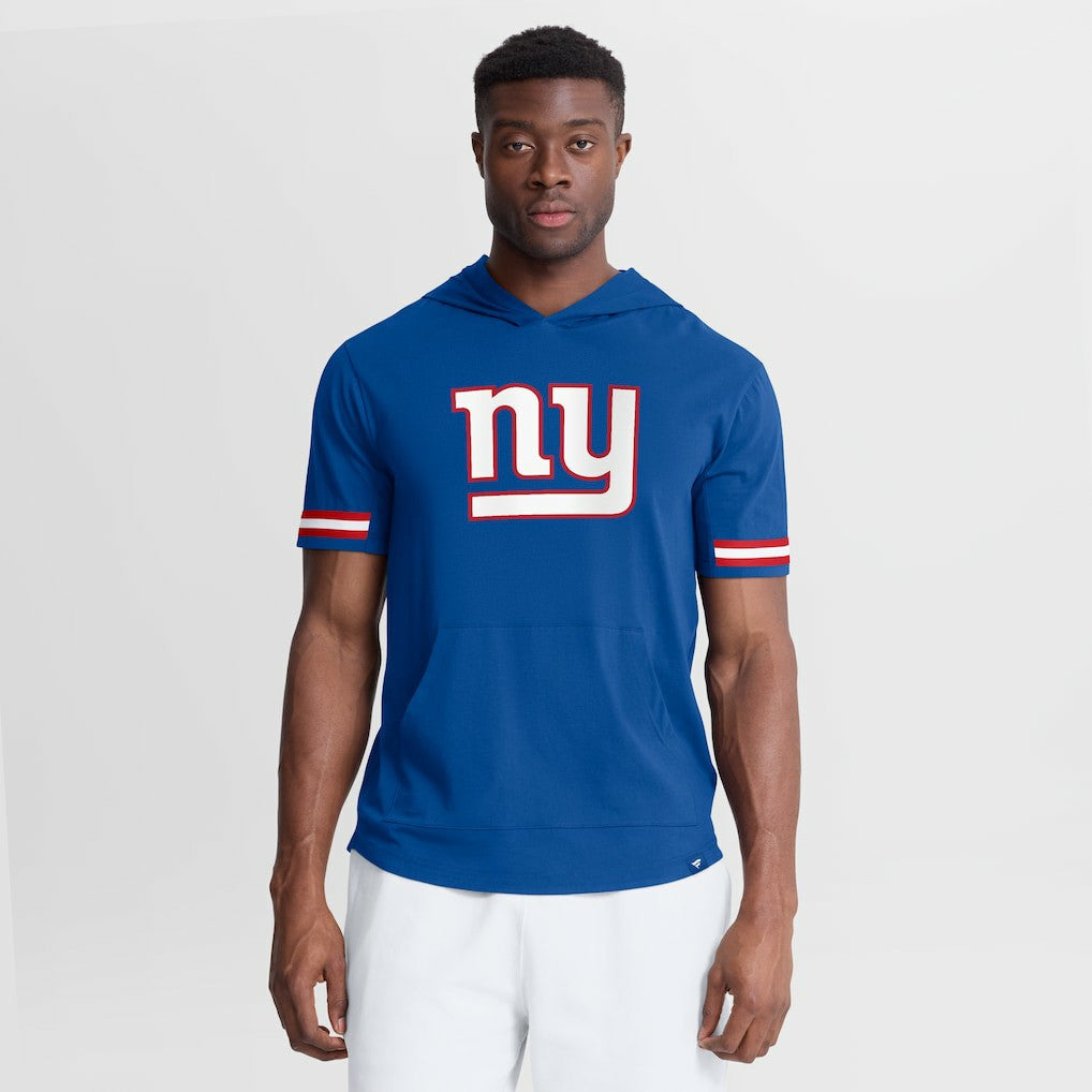 Optimal Play Short Sleeve Hooded T-Shirt - New York Giants T-shirts
