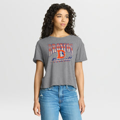 Women's Overplayed Tribute Tri-Blend Boxy T-Shirt - Denver Broncos T-shirts