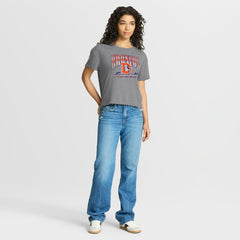 Women's Overplayed Tribute Tri-Blend Boxy T-Shirt - Denver Broncos T-shirts